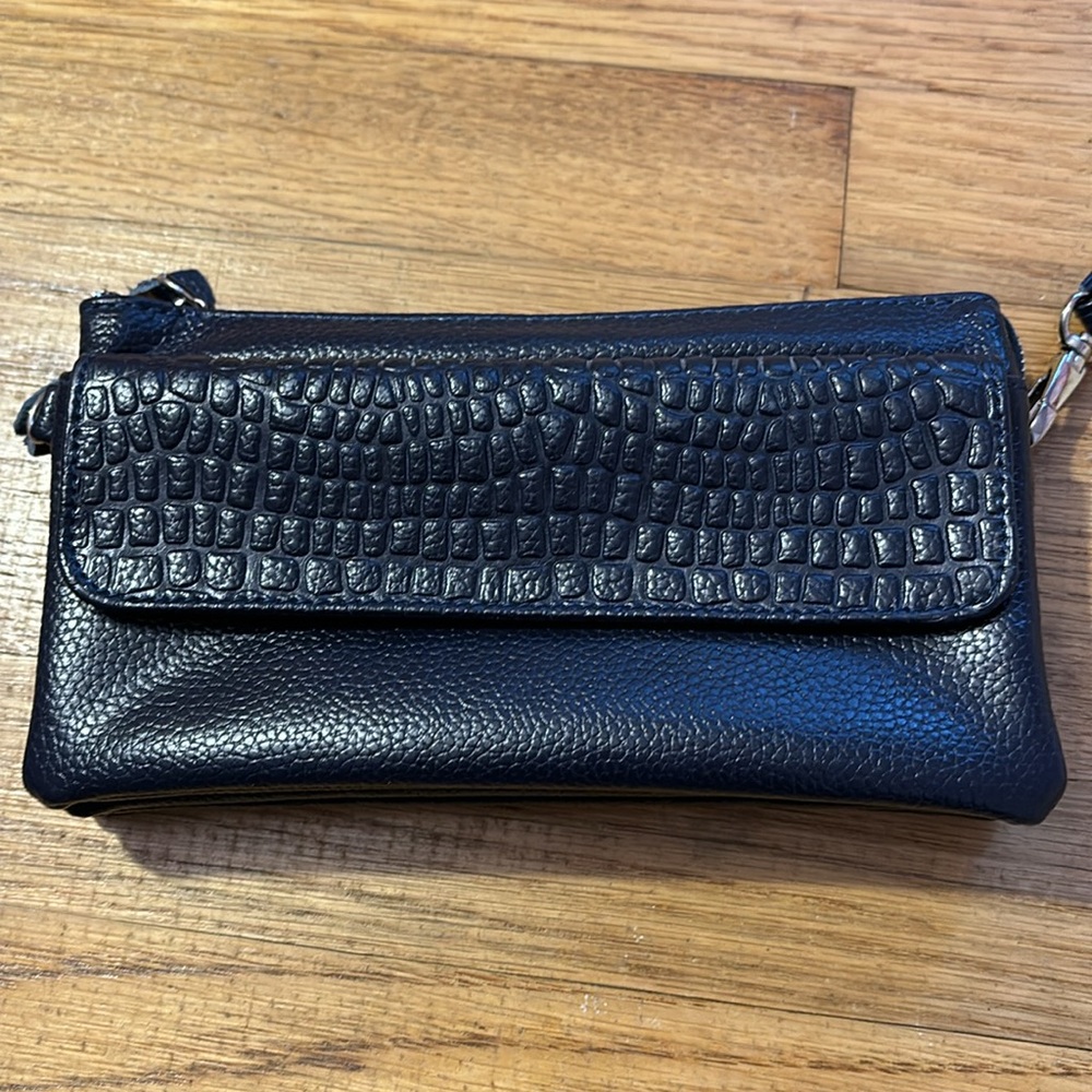 Wristlet & Crossbody Purse Combo - Navy Blue